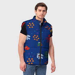 Мужской жилет Подводный мир, цвет: 3D-красный — фото 2