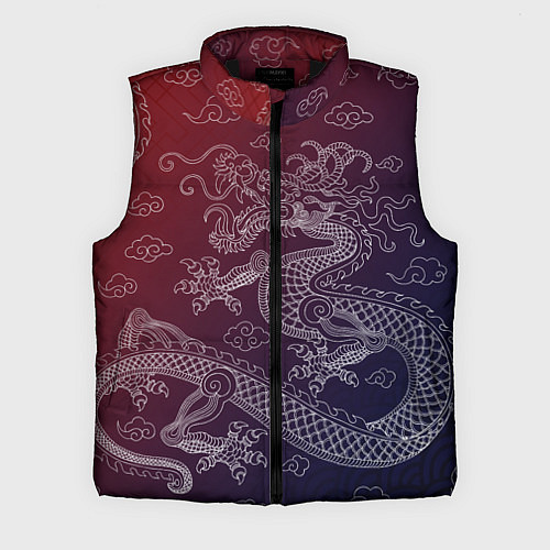 Мужской жилет Традиционный китайский дракон / 3D-Черный – фото 1