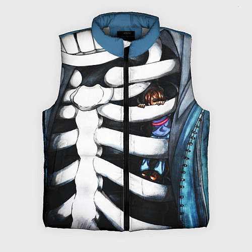 Мужской жилет SANS AND FRISK / 3D-Светло-серый – фото 1