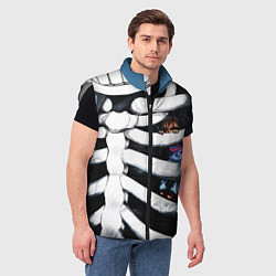Мужской жилет SANS AND FRISK, цвет: 3D-светло-серый — фото 2