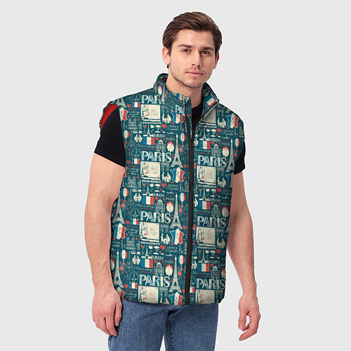 Мужской жилет PARIS / 3D-Красный – фото 3