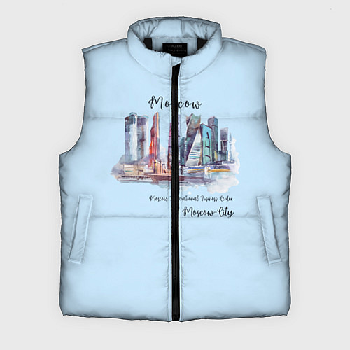 Мужской жилет Москва-Сити / 3D-Черный – фото 1