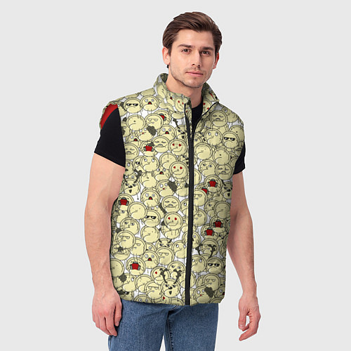 Мужской жилет Пельмени / 3D-Красный – фото 3