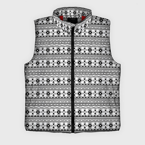 Мужской жилет Геометрический узор / 3D-Красный – фото 1