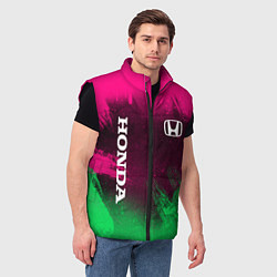 Мужской жилет NEON HONDA НЕОН ХОНДА, цвет: 3D-черный — фото 2
