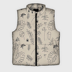 Мужской жилет Цветы и листья