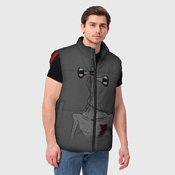 Мужской жилет Сиреноголовый Глитч Glitch, цвет: 3D-красный — фото 2