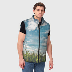 Мужской жилет Небушко и полюшко, цвет: 3D-черный — фото 2