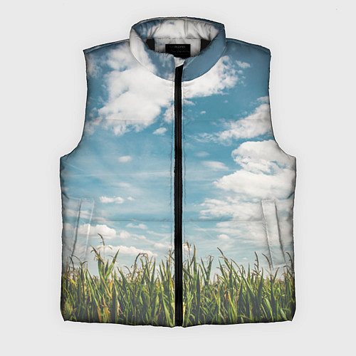 Мужской жилет Небушко и полюшко / 3D-Черный – фото 1