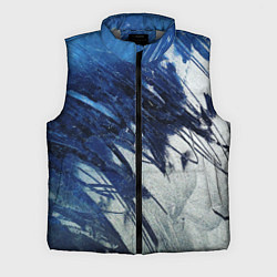 Мужской жилет Серо-синее абстрактное
