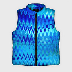Мужской жилет Синий-голубой абстрактный узор