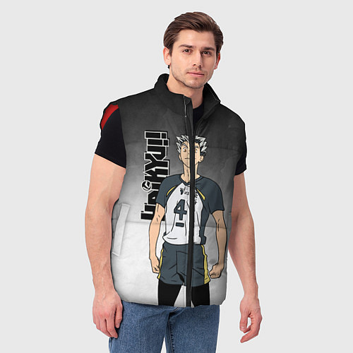 Мужской жилет Котаро Бокуто Bokuto Kotaro / 3D-Красный – фото 3