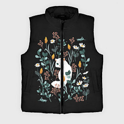 Мужской жилет Кошечка среди цветов