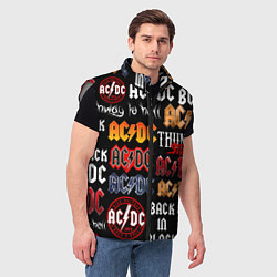 Мужской жилет AC DC LOGOBOMBING, цвет: 3D-светло-серый — фото 2