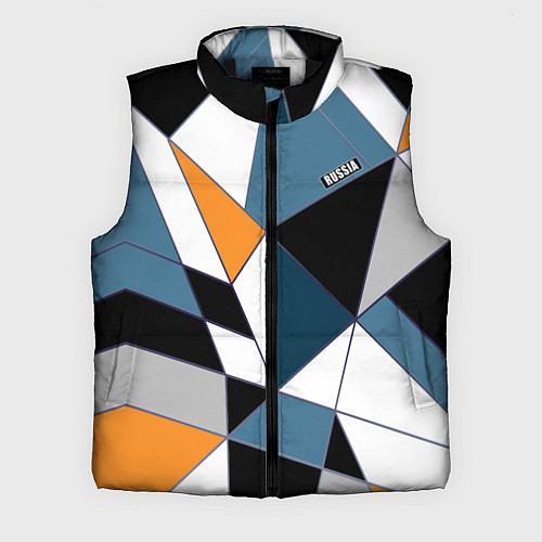 Мужской жилет Геометрический узор / 3D-Черный – фото 1