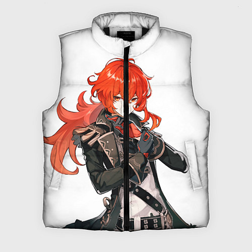 Мужской жилет Дилюк из Genshin Impact / 3D-Черный – фото 1