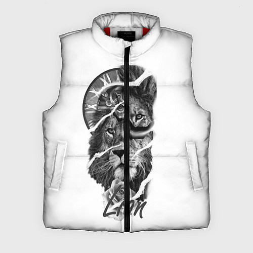 Мужской жилет Время львов прошло / 3D-Красный – фото 1