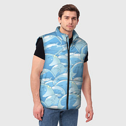 Мужской жилет О МОЕМ ПЕРЕРОЖДЕНИЕ В СЛИЗЬ, цвет: 3D-черный — фото 2