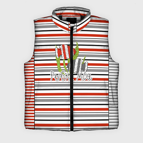 Мужской жилет Рыбка моя Рыбакам / 3D-Черный – фото 1