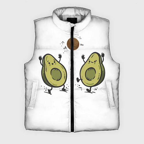 Мужской жилет Любимые авокадо / 3D-Светло-серый – фото 1