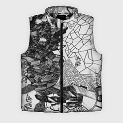 Мужской жилет Структурная мозайка, цвет: 3D-черный