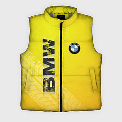 Мужской жилет BMW СЛЕДЫ ШИН БМВ, цвет: 3D-светло-серый