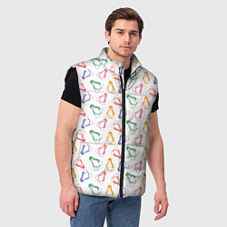Мужской жилет Linux Ядро Пингвин, цвет: 3D-черный — фото 2