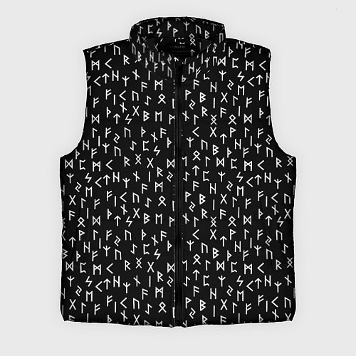 Мужской жилет Руны / 3D-Черный – фото 1