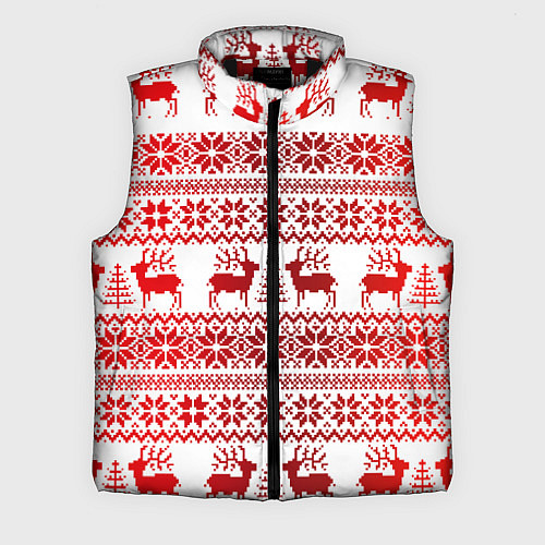 Мужской жилет Зимний лес / 3D-Черный – фото 1