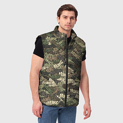 Мужской жилет Именной камуфляж Макс, цвет: 3D-черный — фото 2
