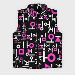 Мужской жилет Игра в кальмара лого узор, цвет: 3D-светло-серый