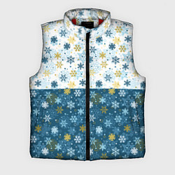 Мужской жилет Падают Снежинки, цвет: 3D-красный