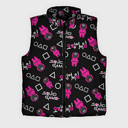 Мужской жилет Игра в кальмара: Паттерн, цвет: 3D-светло-серый