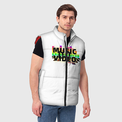 Мужской жилет Merch - DJ MUSICVIDEO / 3D-Красный – фото 3