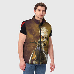 Мужской жилет Genshin Impact - Geo Albedo, цвет: 3D-красный — фото 2