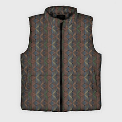 Мужской жилет Абстракция из разноцветных треугольников из линий