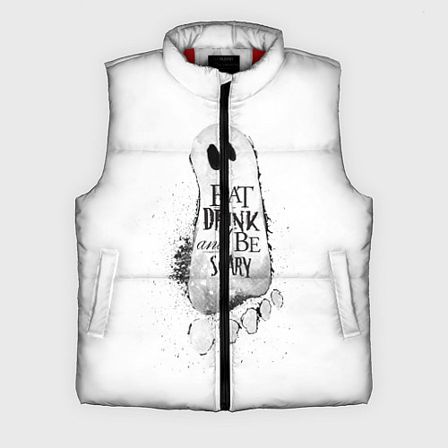 Мужской жилет Добродушное приведение белый, полиэстер / 3D-Красный – фото 1