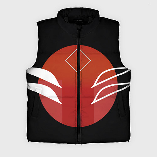 Мужской жилет Японская лисица / 3D-Черный – фото 1