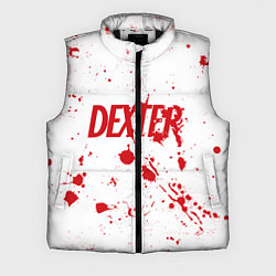Мужской жилет Dexter logo Декстер брызги крови, цвет: 3D-черный