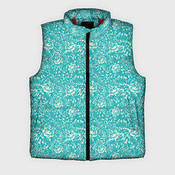 Мужской жилет Хохломские узоры Бирюза