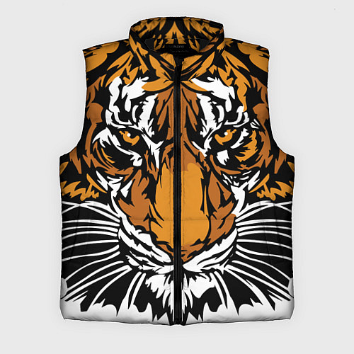 Мужской жилет Взгляд хозяина джунглей / 3D-Черный – фото 1