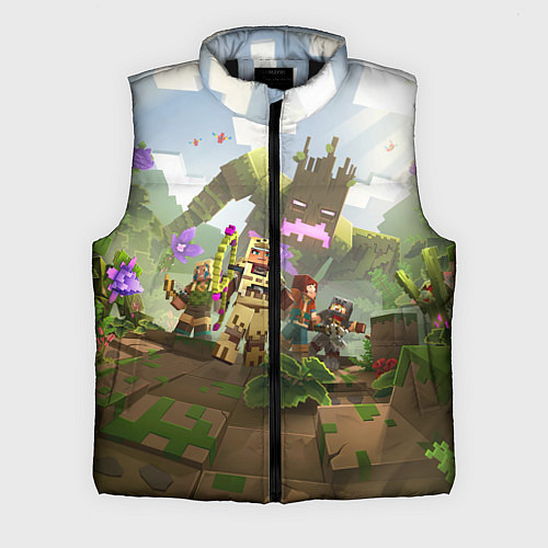 Мужской жилет МАЙНКРАФТ ГЕРОИ ПРОТИВ ЗЛА / 3D-Черный – фото 1