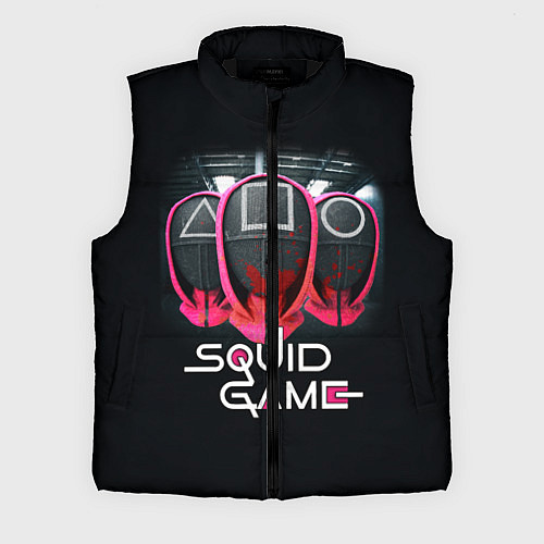 Мужской жилет ИГРА В КАЛЬМАРА МАСКИ В КРОВИ / 3D-Черный – фото 1