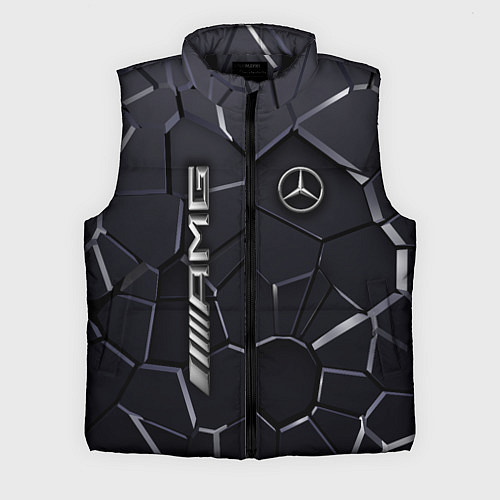Мужской жилет Mercedes AMG 3D плиты / 3D-Черный – фото 1