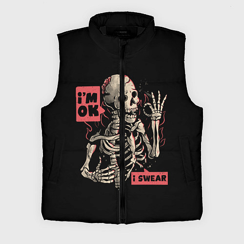 Мужской жилет Я В Порядке Im Ok / 3D-Черный – фото 1