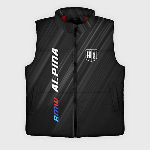 Мужской жилет Текстура BMW Alpina / 3D-Красный – фото 1