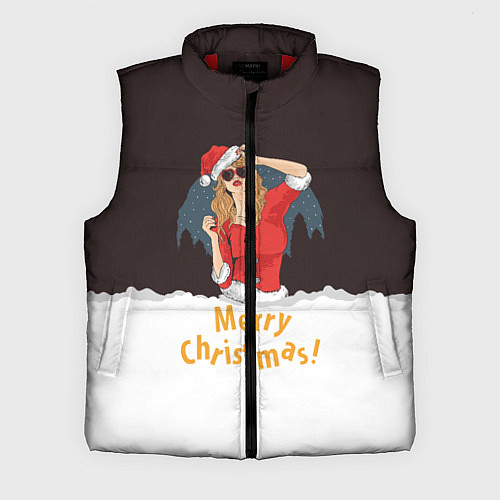Мужской жилет Снегурка Merry Christmas / 3D-Красный – фото 1