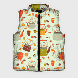 Мужской жилет Осенние чаепитие, цвет: 3D-светло-серый