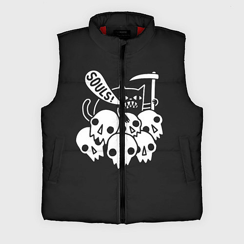 Мужской жилет Кот - Жнец / 3D-Красный – фото 1