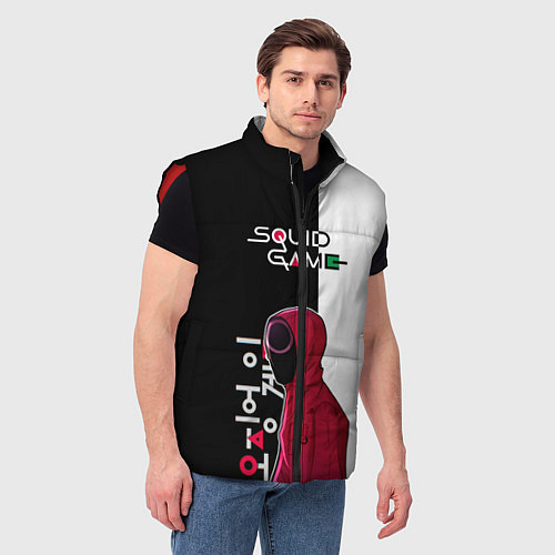 Мужской жилет Игра в кальмара SG / 3D-Красный – фото 3